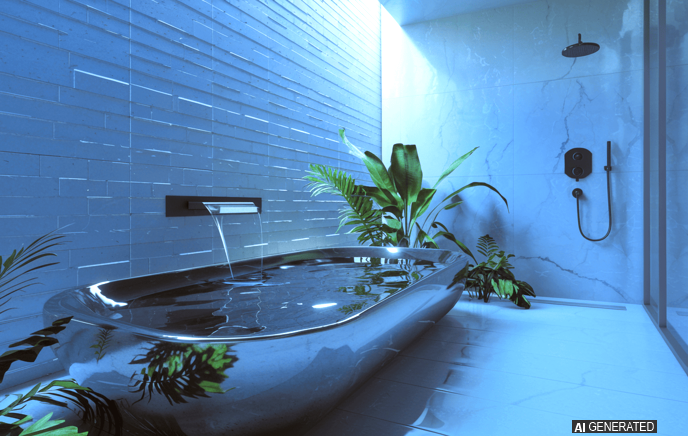 vasca-da-bagno-moderna-lussuosa-1 idee per doccia personalizzata e vasca da bagno originale